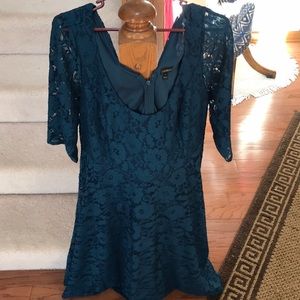 Lane Bryant Green Lace Dress